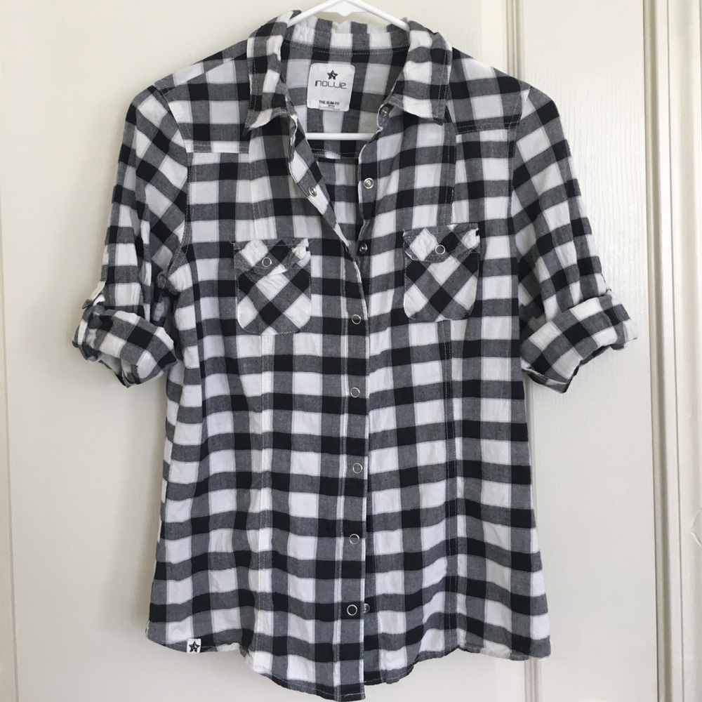 Nollie Checkered Button-Down