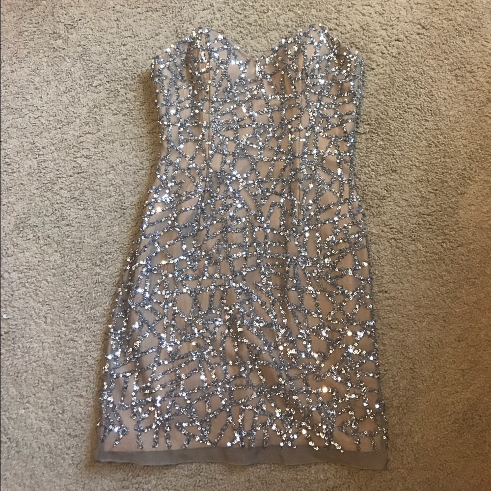 Nude Sequin dress
