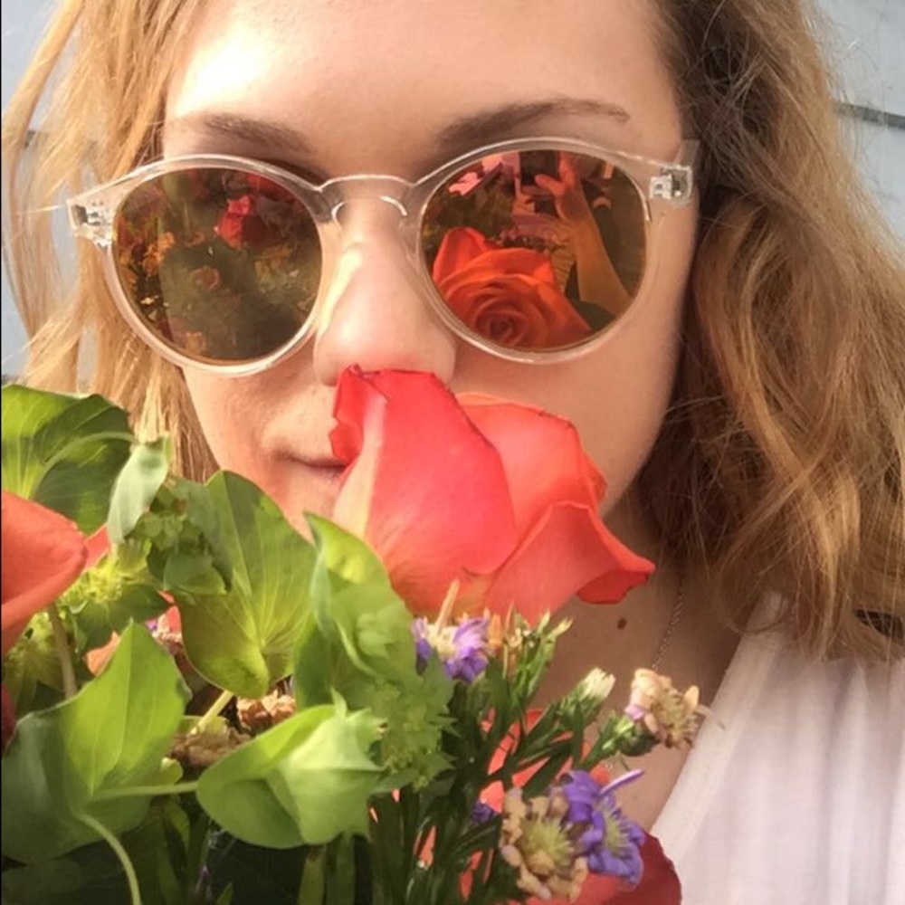 UO clear reflective sunnies