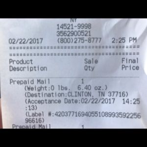 Proof of shipping :)