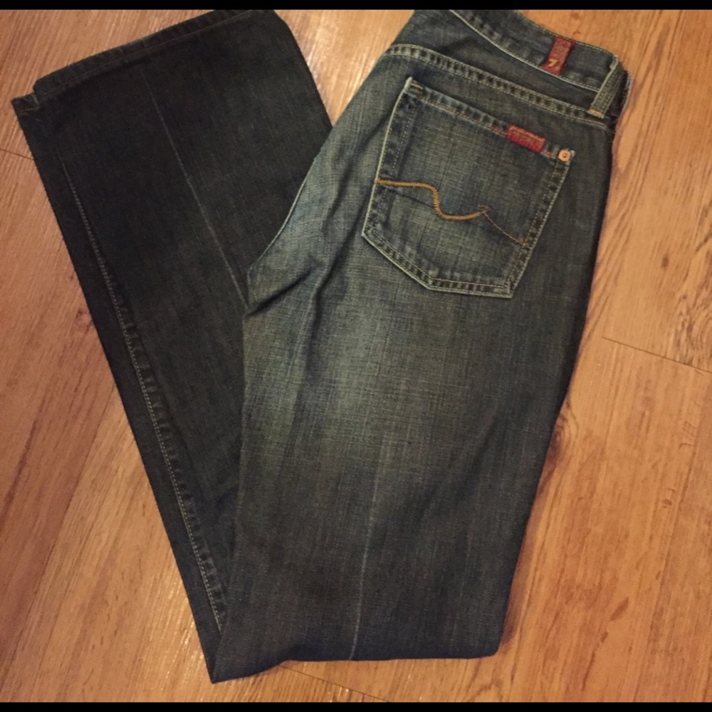 Black jeans- 7 for all mankind.