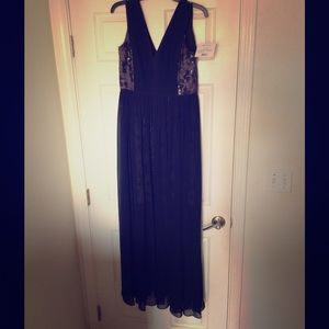 Dark navy blue Vera Wang dress