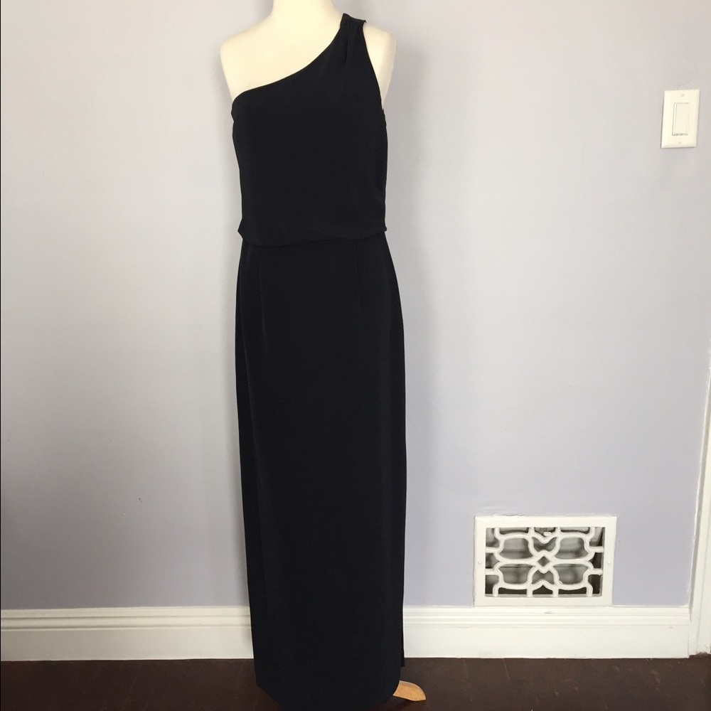 Vintage Off the shoulder black dress