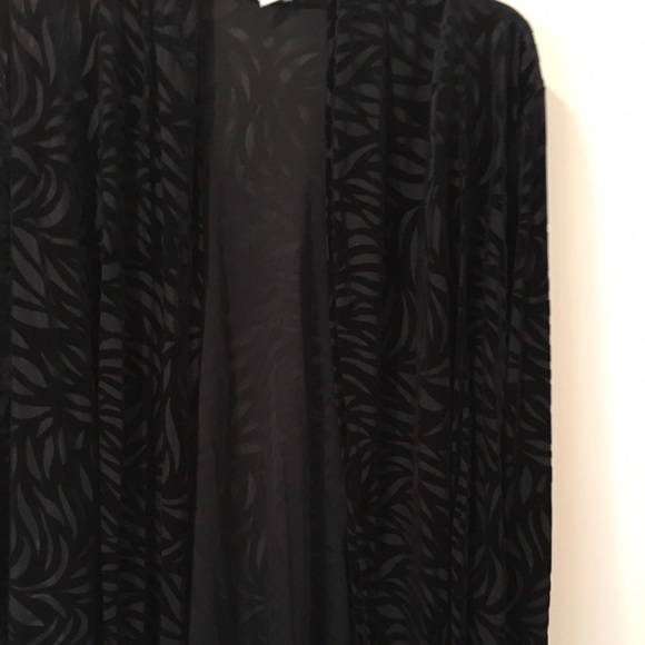 3 Piece Evening Black Jacket,Tank & Velvet Pants - Picture 4 of 6