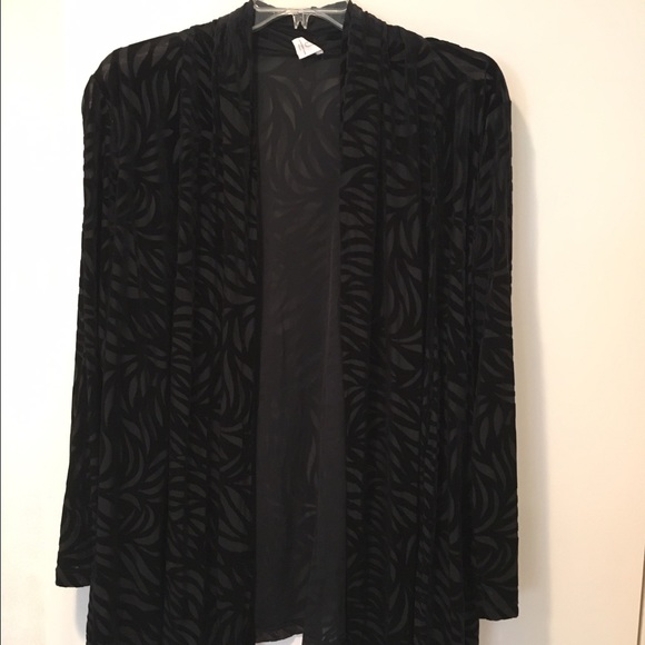 3 Piece Evening Black Jacket,Tank & Velvet Pants - Picture 6 of 6