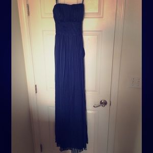 BCBGMAXAZRIA. Beautiful long navy blue dress.