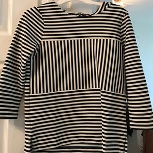 Striped thick material long sleeve made well shirt