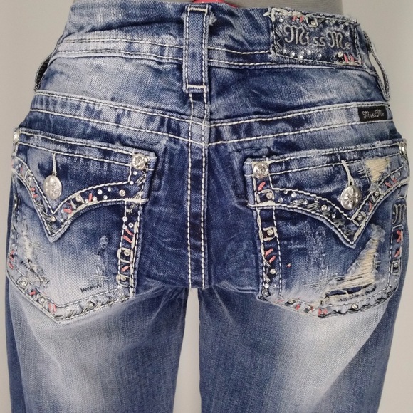 NWT Miss Me Distressed Mid-rise Bootcut Jeans - Picture 4 of 4