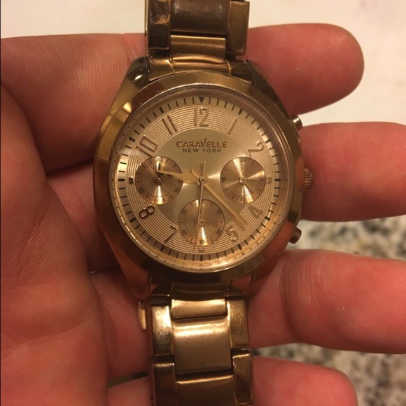 Rose Gold Caravelle New York Watch - Picture 3 of 3