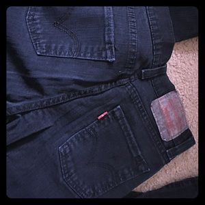 Dark blue skinny Levi's