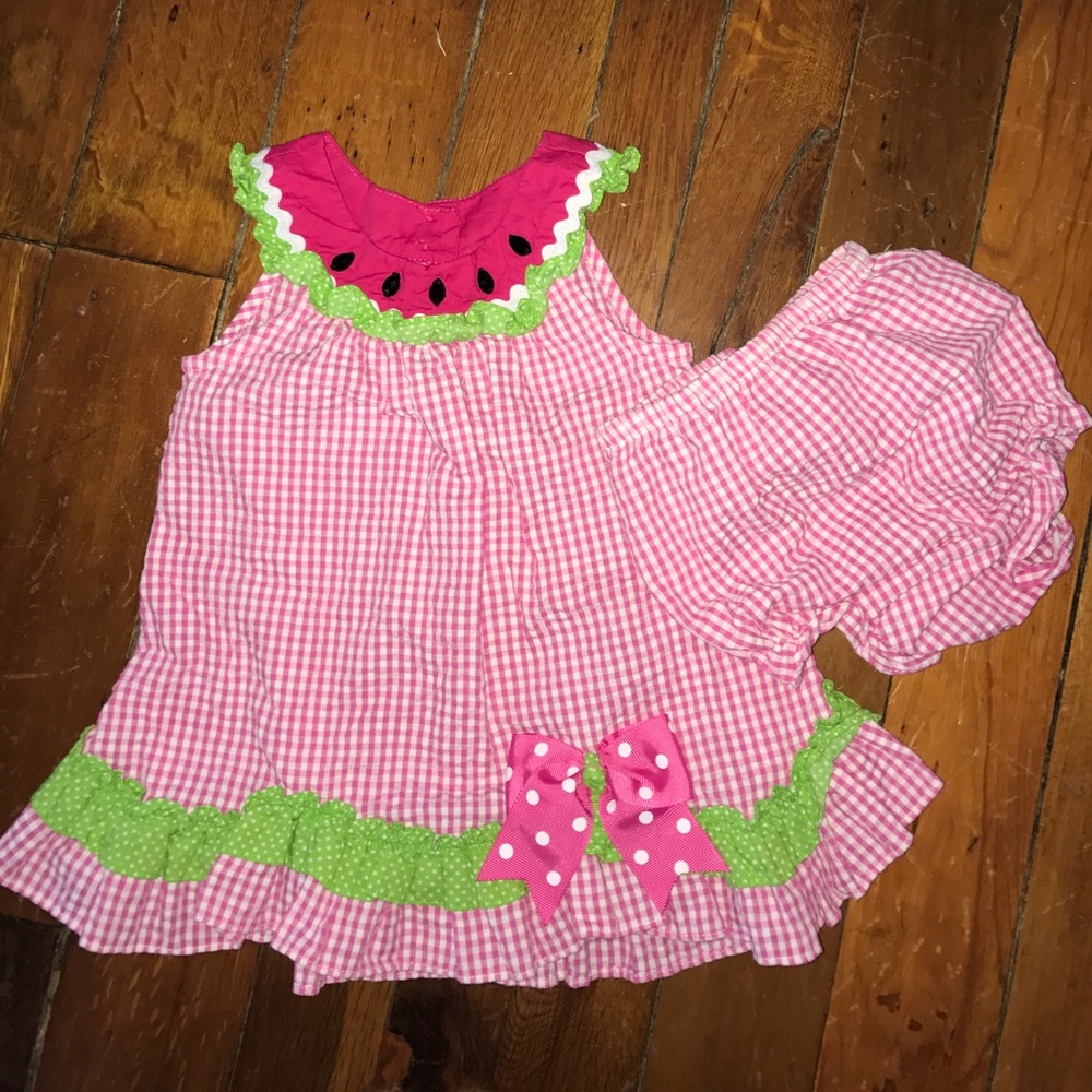 Rare Editions Watermelon Sundress