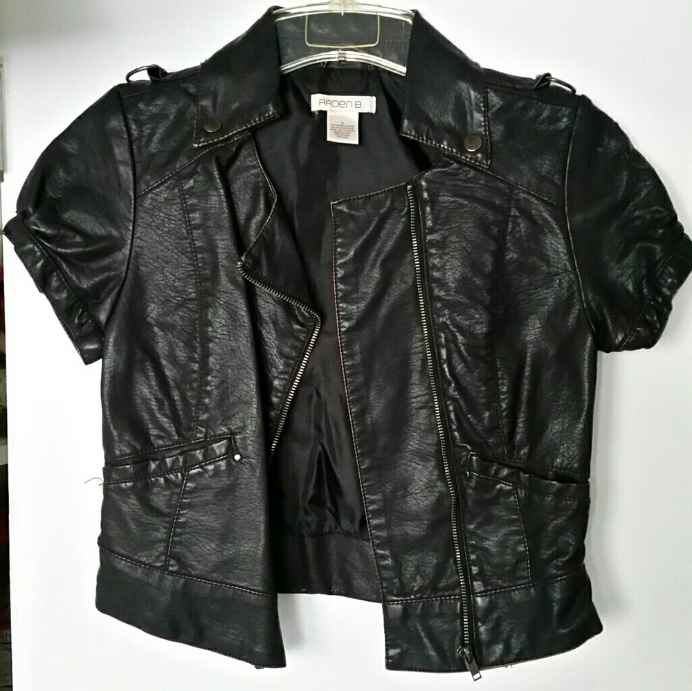Arden B faux leather jacket