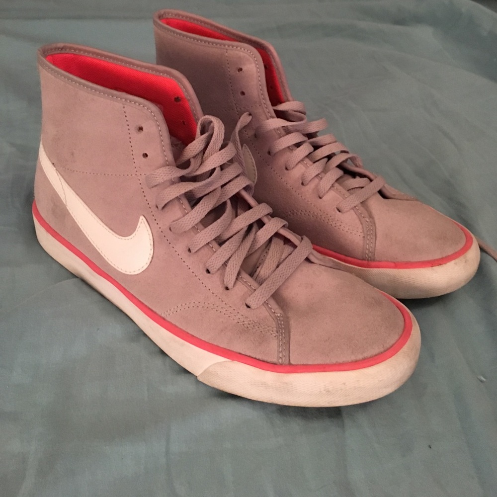 grey nike high tops