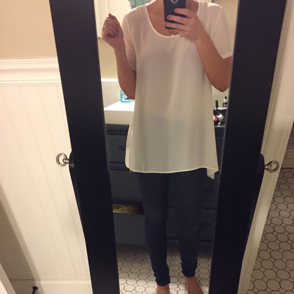 White boutique blouse
