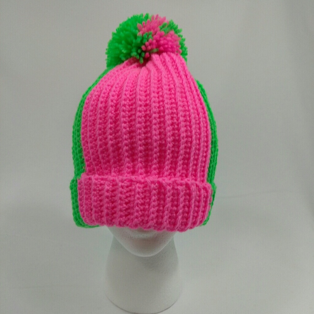 Rib stitch crochet hat handmade