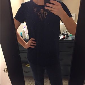 Navy blouse from the Limited