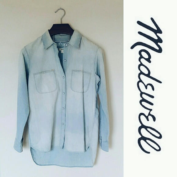 Madewell Tops - Madewell oversized chambray top! M