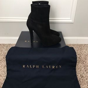 Ralph Lauren Collection suede ancle boots.
