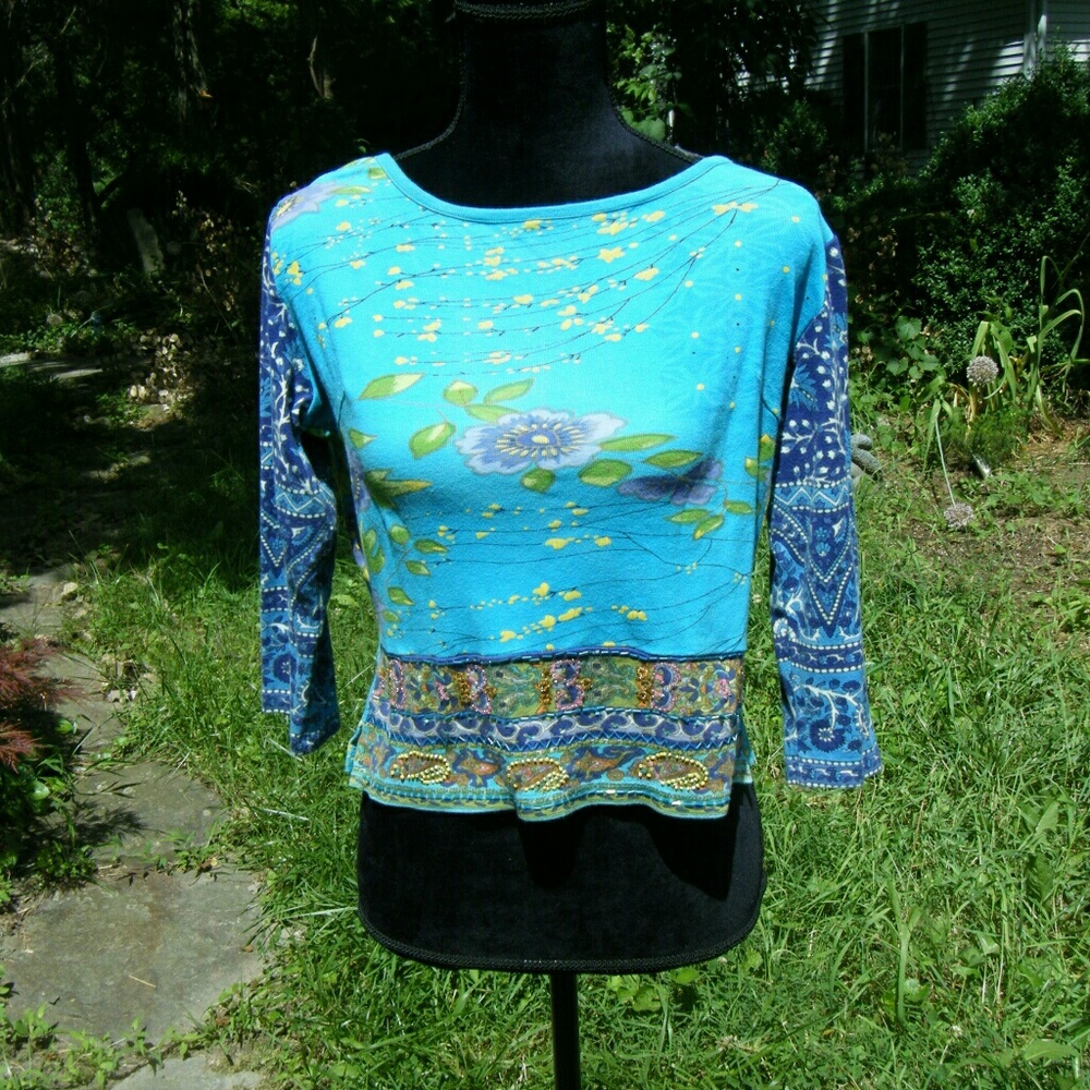 Decorative Beaded Fancy T-Shirt