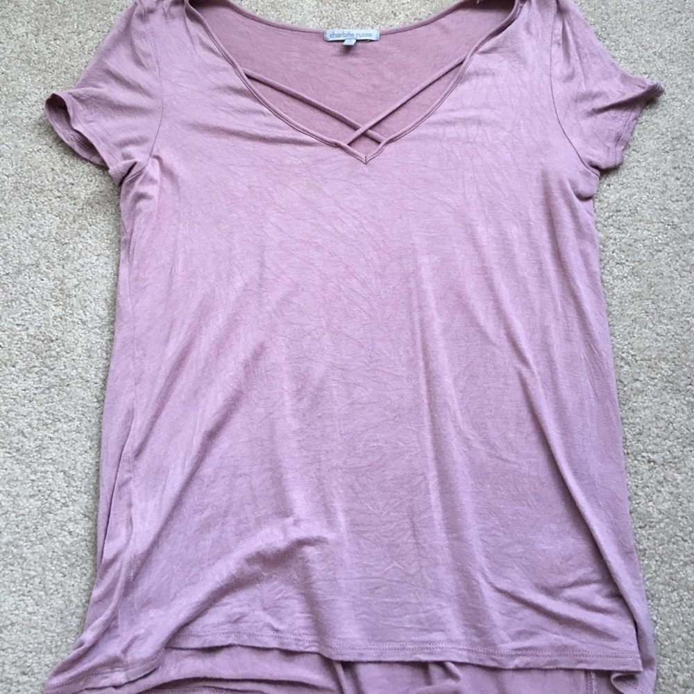 Soft T-Shirt with Cross Front