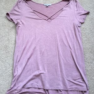 Soft T-Shirt with Cross Front