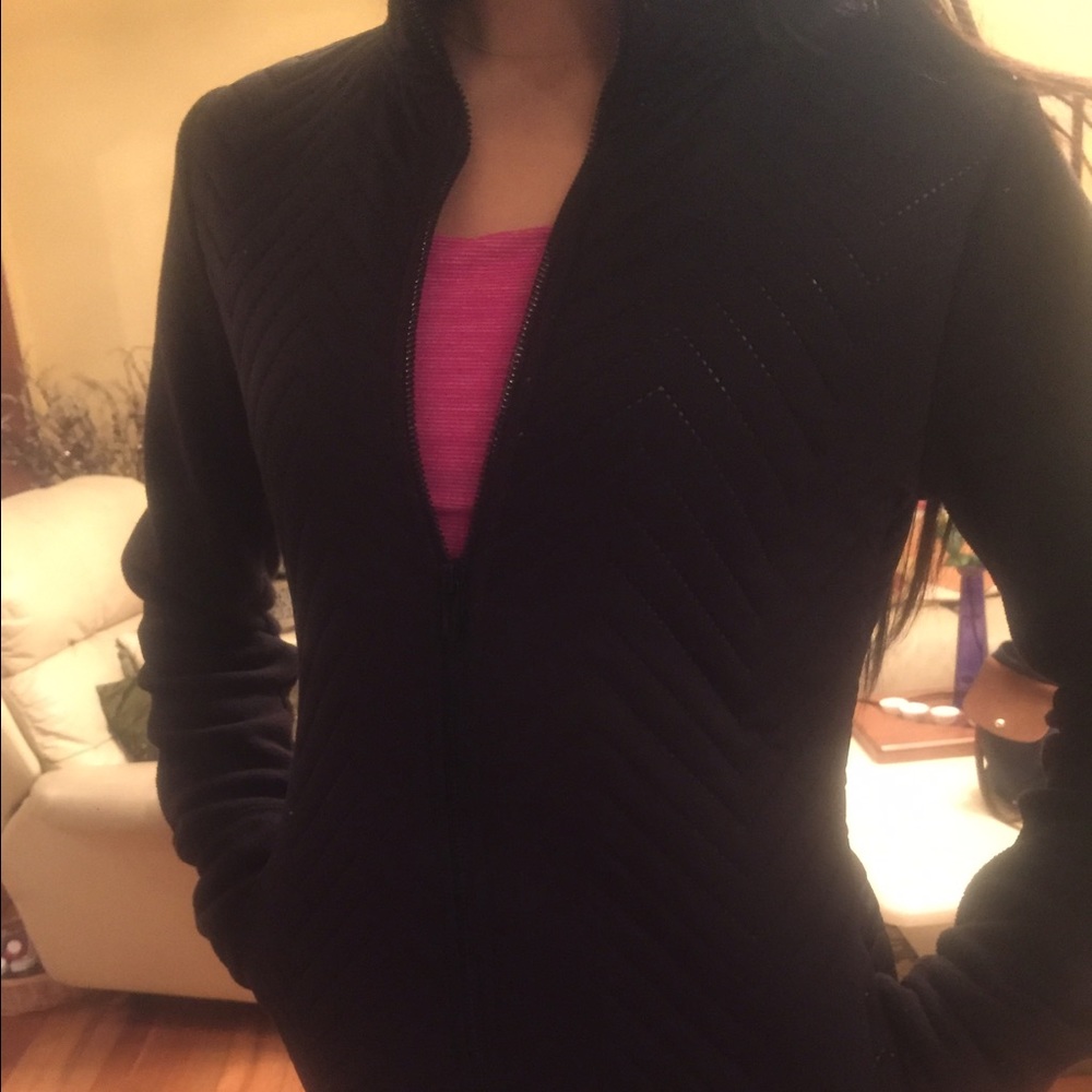 Gap GapFit Fleece Jacket Zip Up Black XS