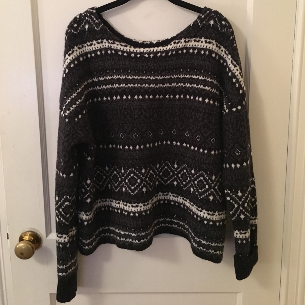 patterned AEO sweater