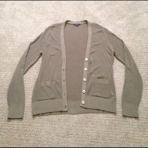 Banana Republic green Cardigan like NEW!!