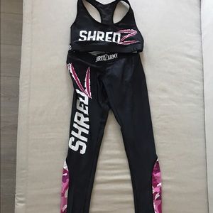 Shredz leggings and top