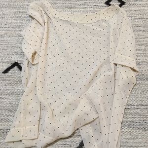 American Apparel Dot Chiffon Top