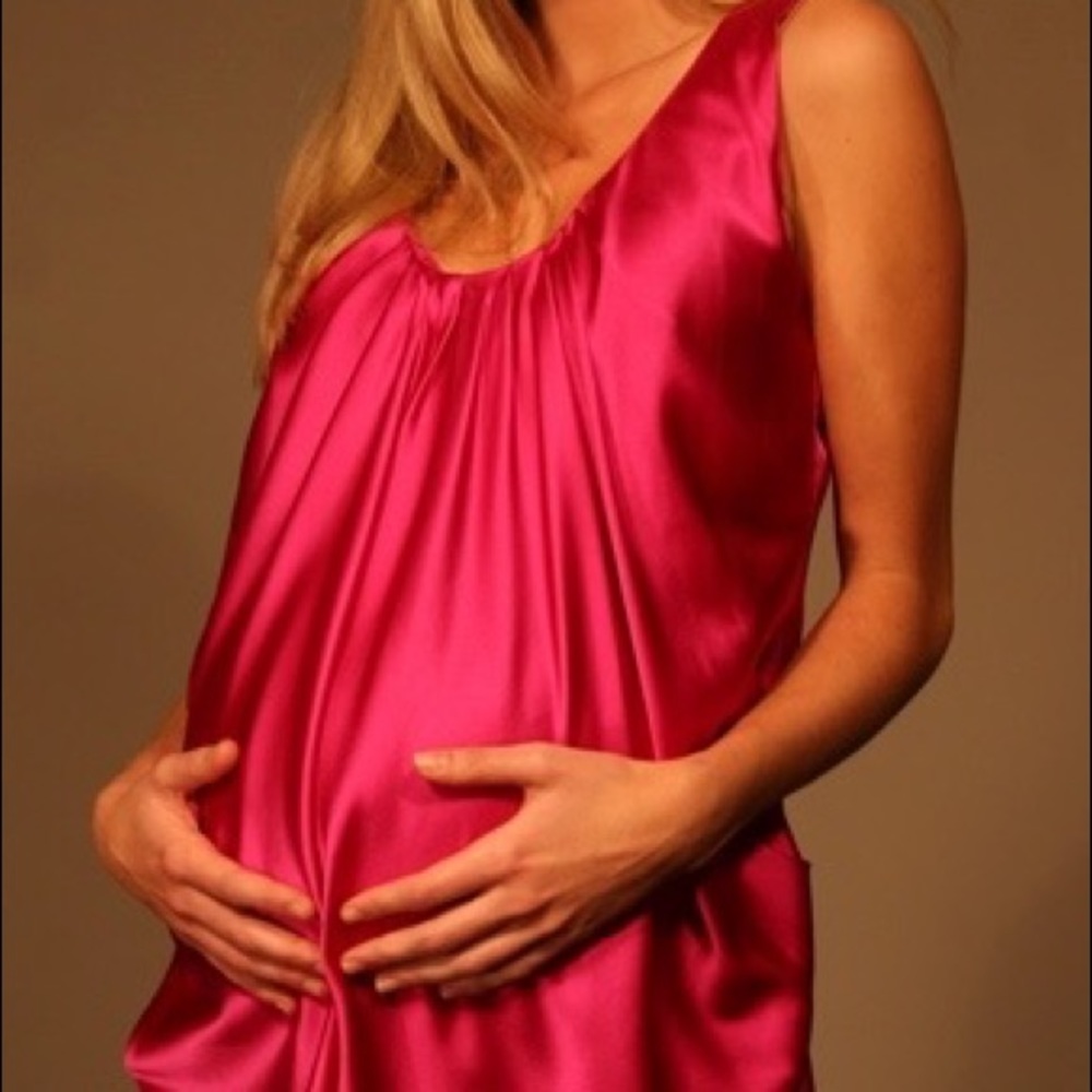Fierce Mamas Charmeuse Tunic Maternity Dress