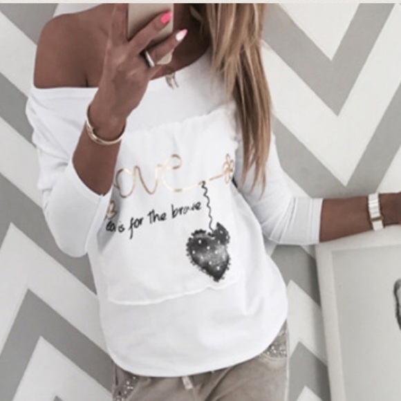 saleLove is for the brave long sleeve top - Picture 4 of 4