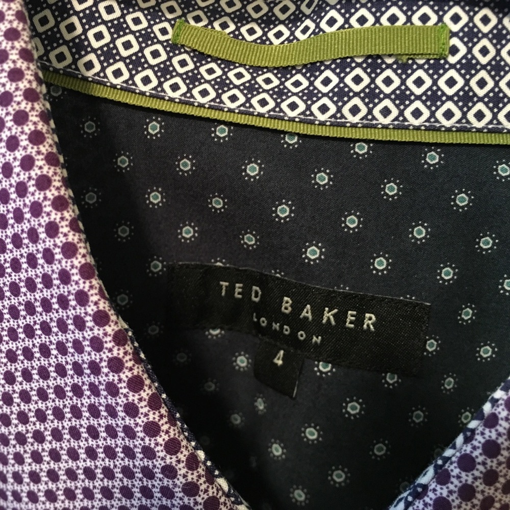 Ted Baker London Size 4 Button Down Shirt