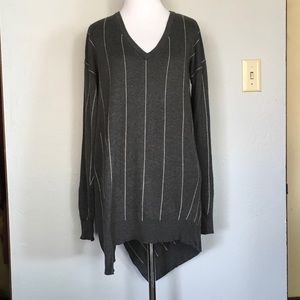 Stripe tunic sweater