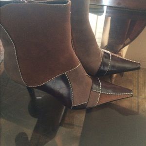 Nine West Patchwork Ankle Boots