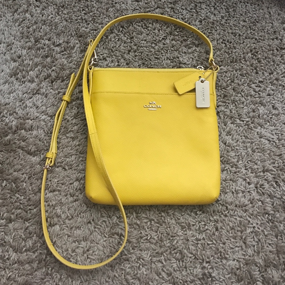 Coach Yellow crossbody purse