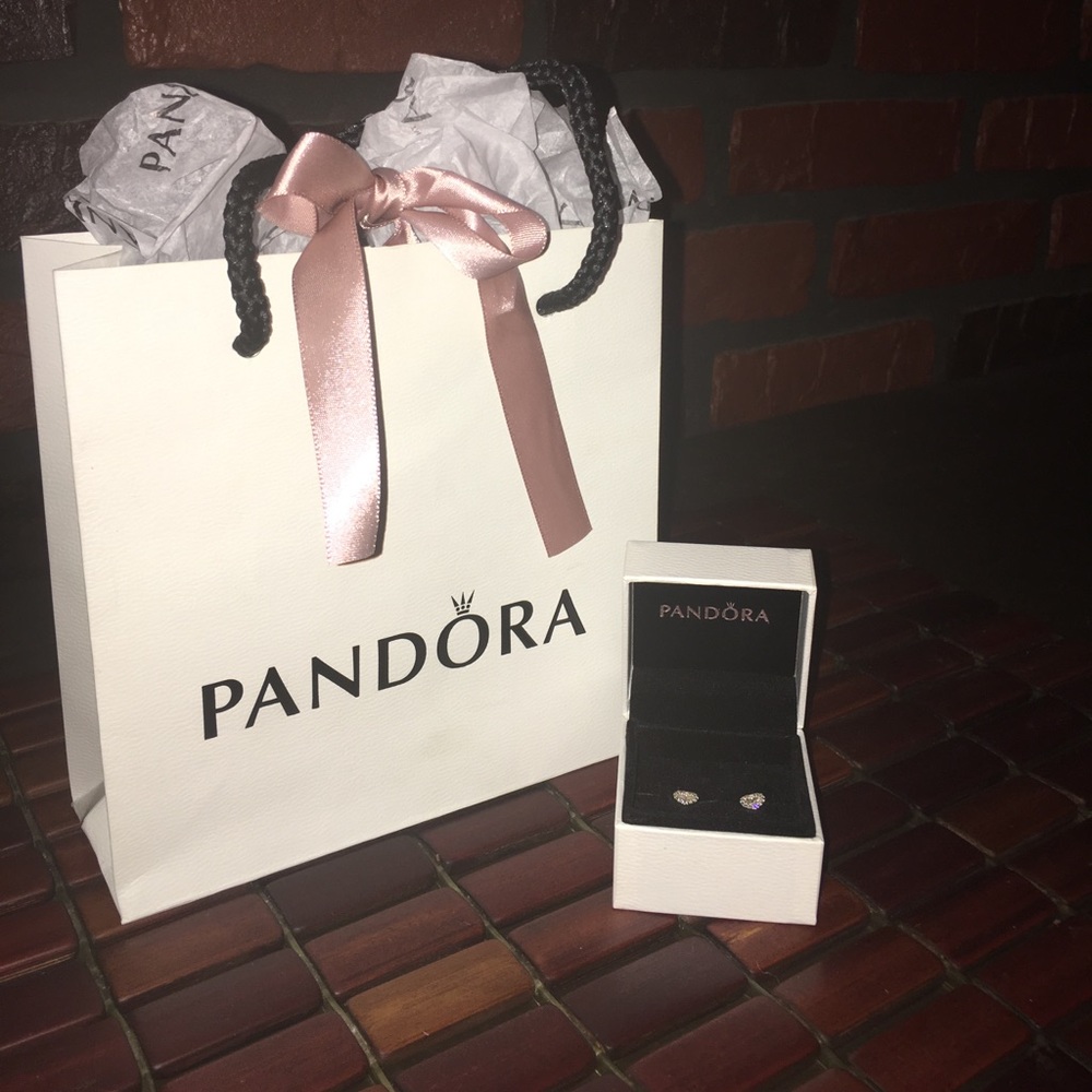 "PANDORA" Heart Shaped Earrings