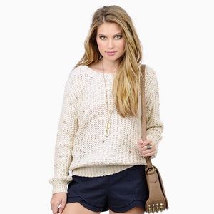 Tobi taupe pullover sweater