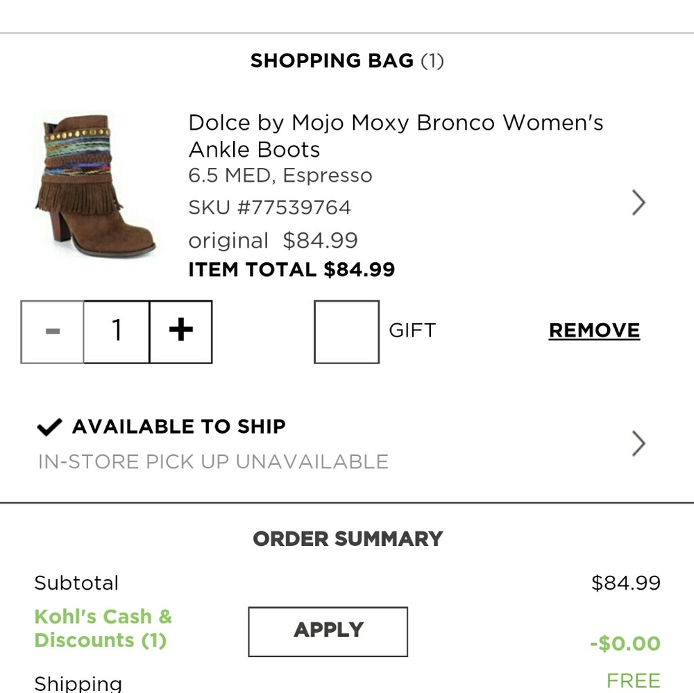 MOJO MOXY DOLCE W Blaze 6.5 Bootie NWT - Picture 6 of 8