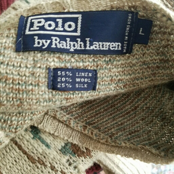 MENS Ralph Lauren Vintage Sweater Navajo Pattern - Picture 3 of 5