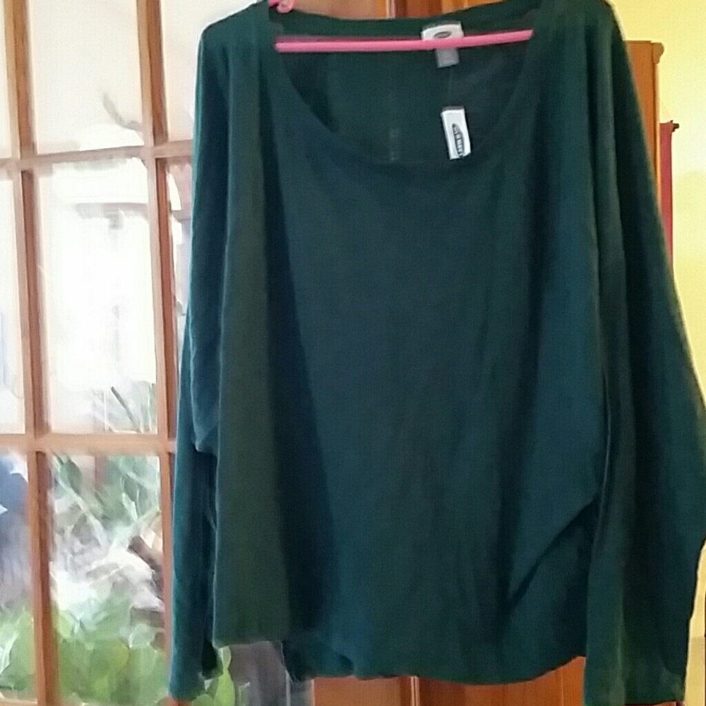 Old Navy Long Sleeve Bluish Green New Shirt
