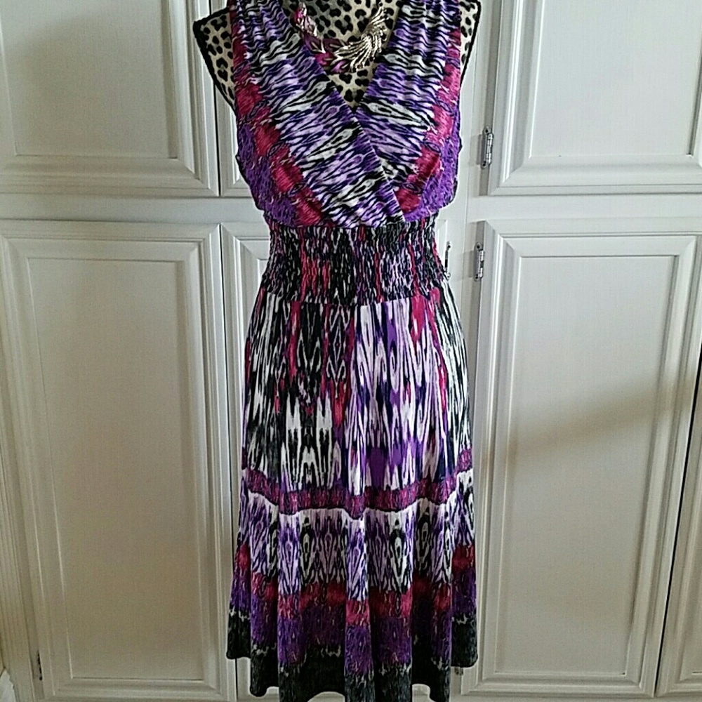 Rabbit Rabbit Rabbit Print Dress - Picture 2 of 4