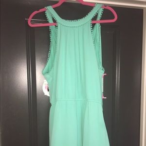 Mint green romper
