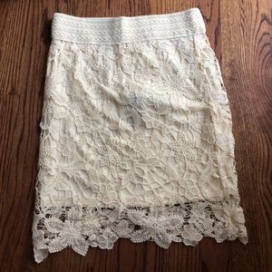 KENAR crochet skirt