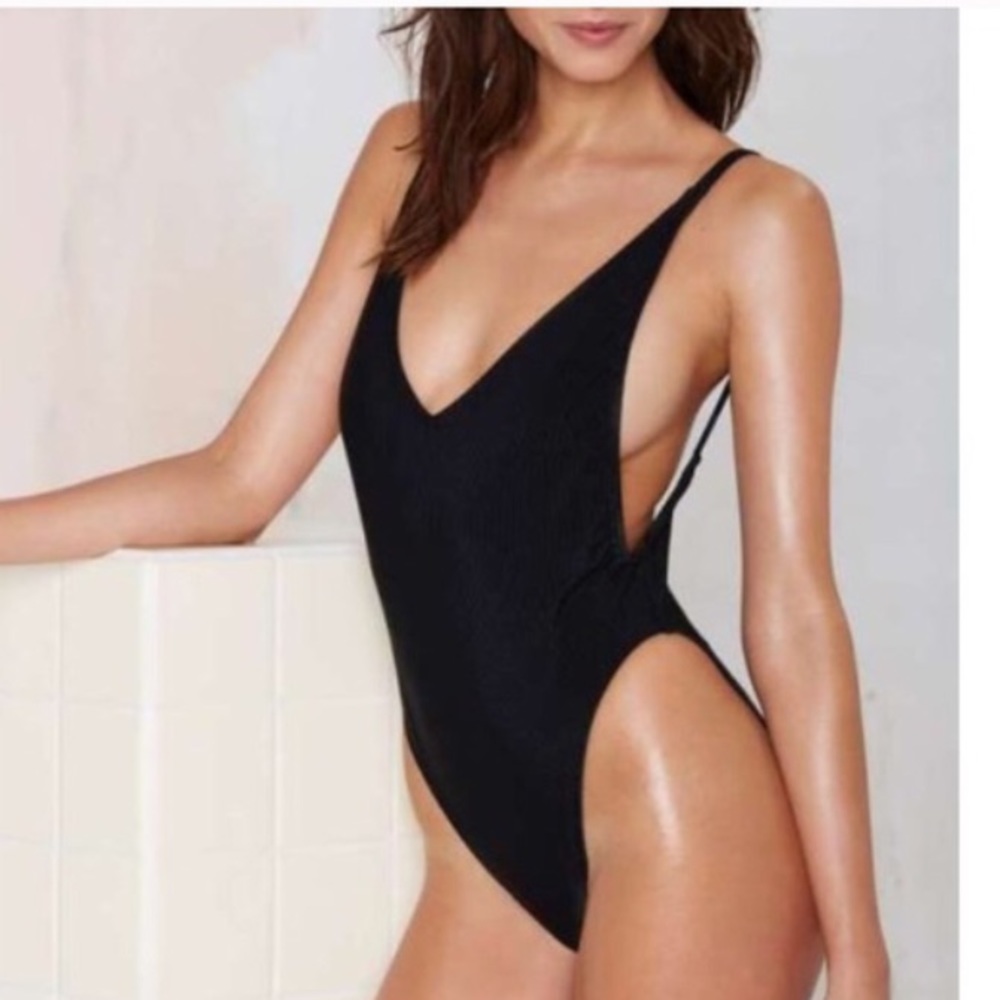 Black Alina Nasty Gal Swimsuit