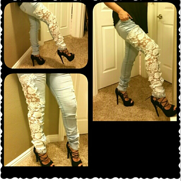 Floral design jeans - Picture 6 of 7