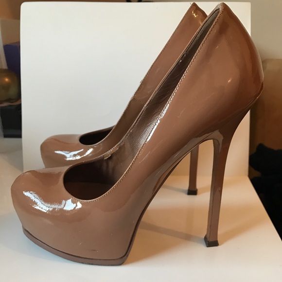 YVES SAINT LAURENT NUDE TRIBTOO PUMP size 39/9 - Picture 3 of 6