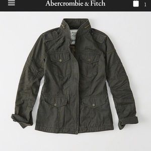 Abercrombie and Fitch army green coat