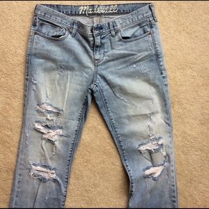 Madewell Rail Straight destroyed denim
