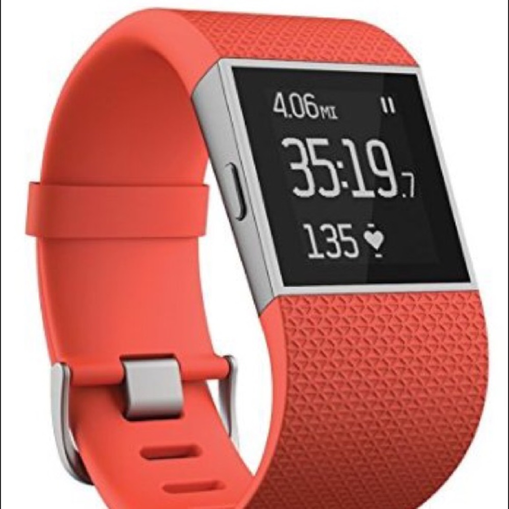 Fitbit Surge in Tangerine